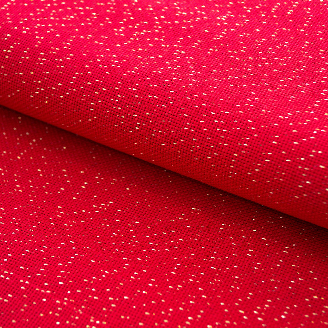 3256/9089 Tissu Bellana 20 ct. ZWEIGART Coloris Rouge 2% fil métallisé