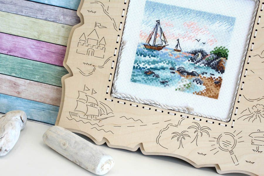 Cross Stitch Kit 'On the Sea Wave' - SM-642 MP Studio