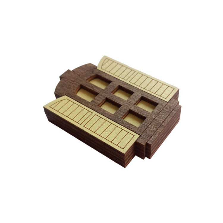 Fenêtre jaune. Étui à aiguilles Wizardi avec aimant KF056/62