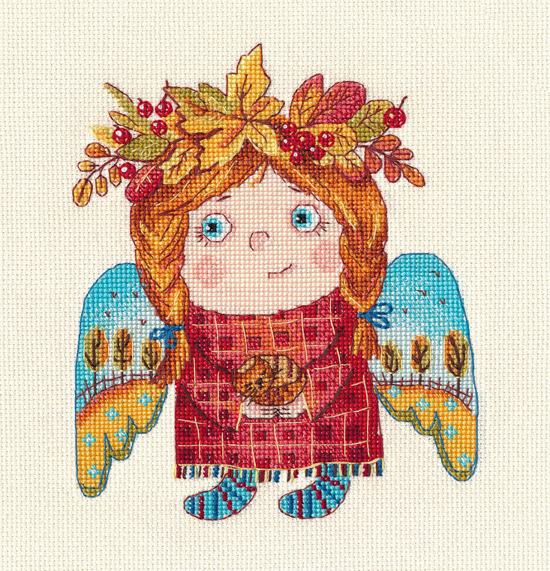 Cross stitch kit. Autumn Angel - 1546 OVEN