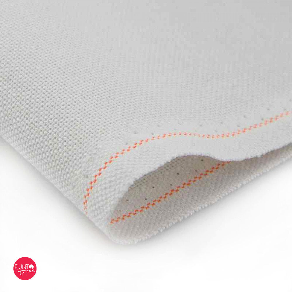 3835/7011 Tissu Lugana 25 ct. Lune argentée par ZWEIGART