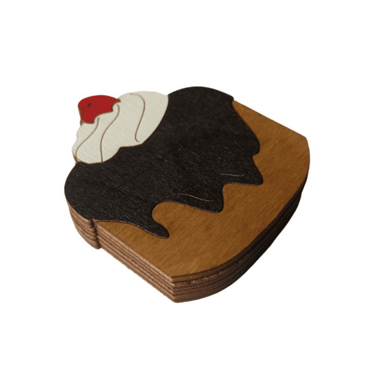 Estuche para Agujas 'Cupcake con Cereza' con Imán – Wizardi KF056/91