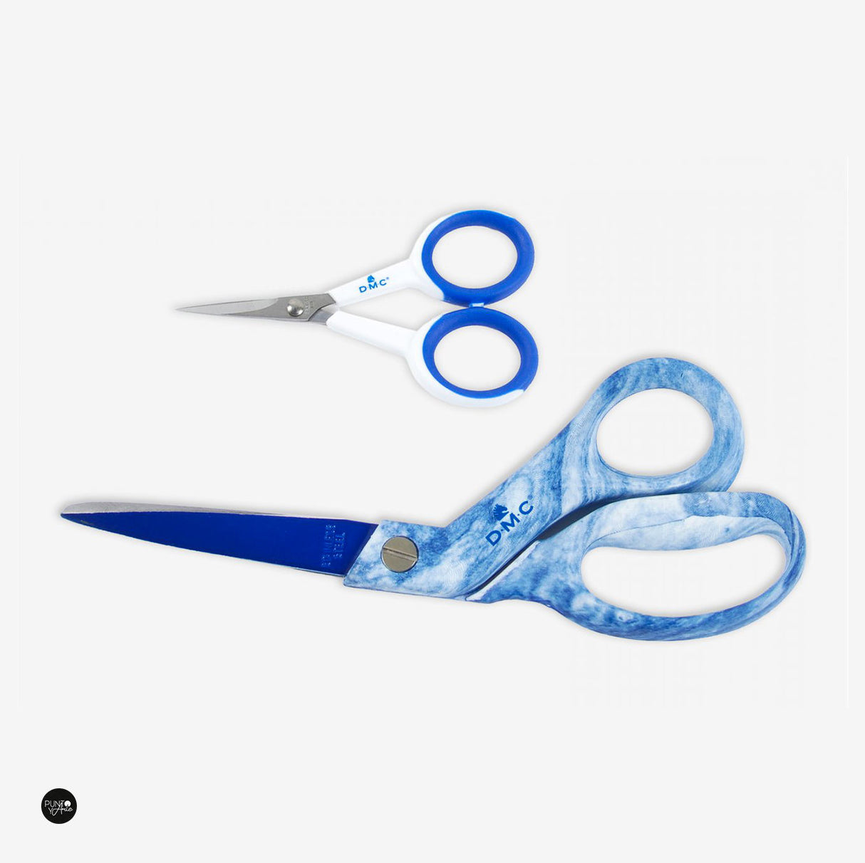 Lot de 2 ciseaux en acier DMC pour couture et broderie U1984