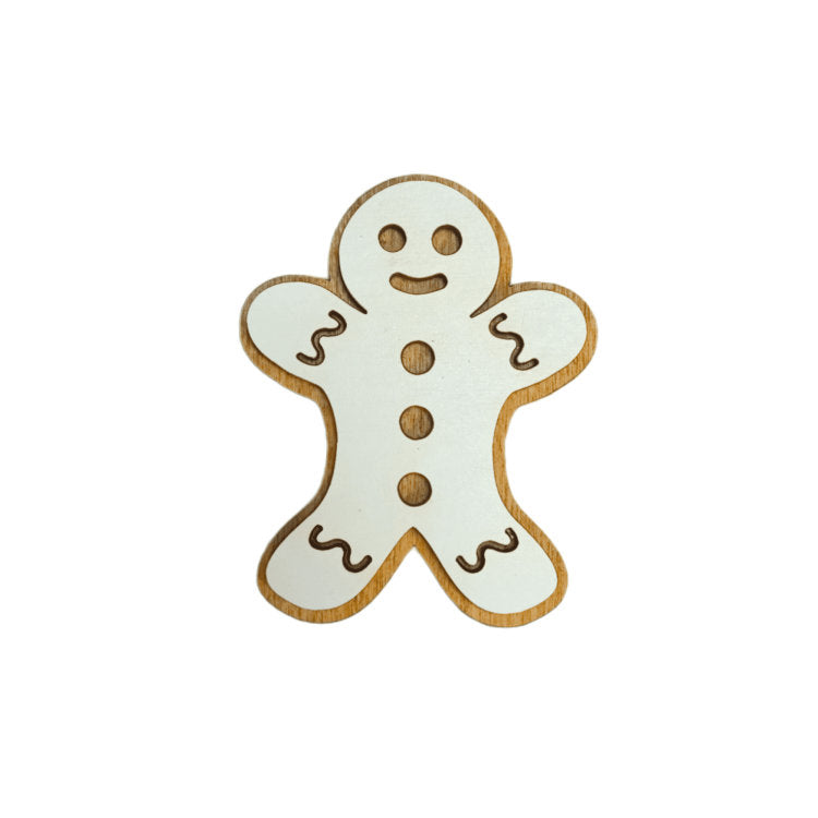 Galleta. Estuche para agujas de madera con imán de Wizardi KF056/77