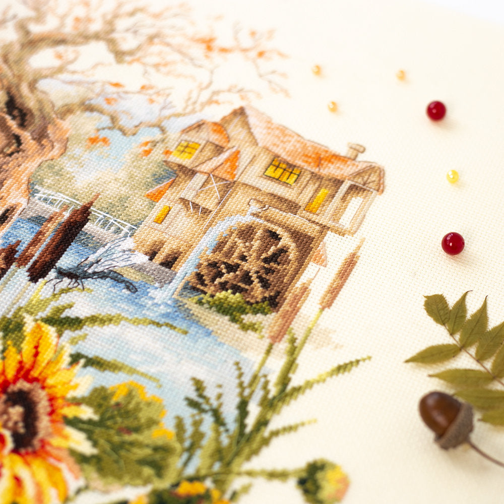 Cross Stitch Kit. Old Watermill - Magic Needle 210-208