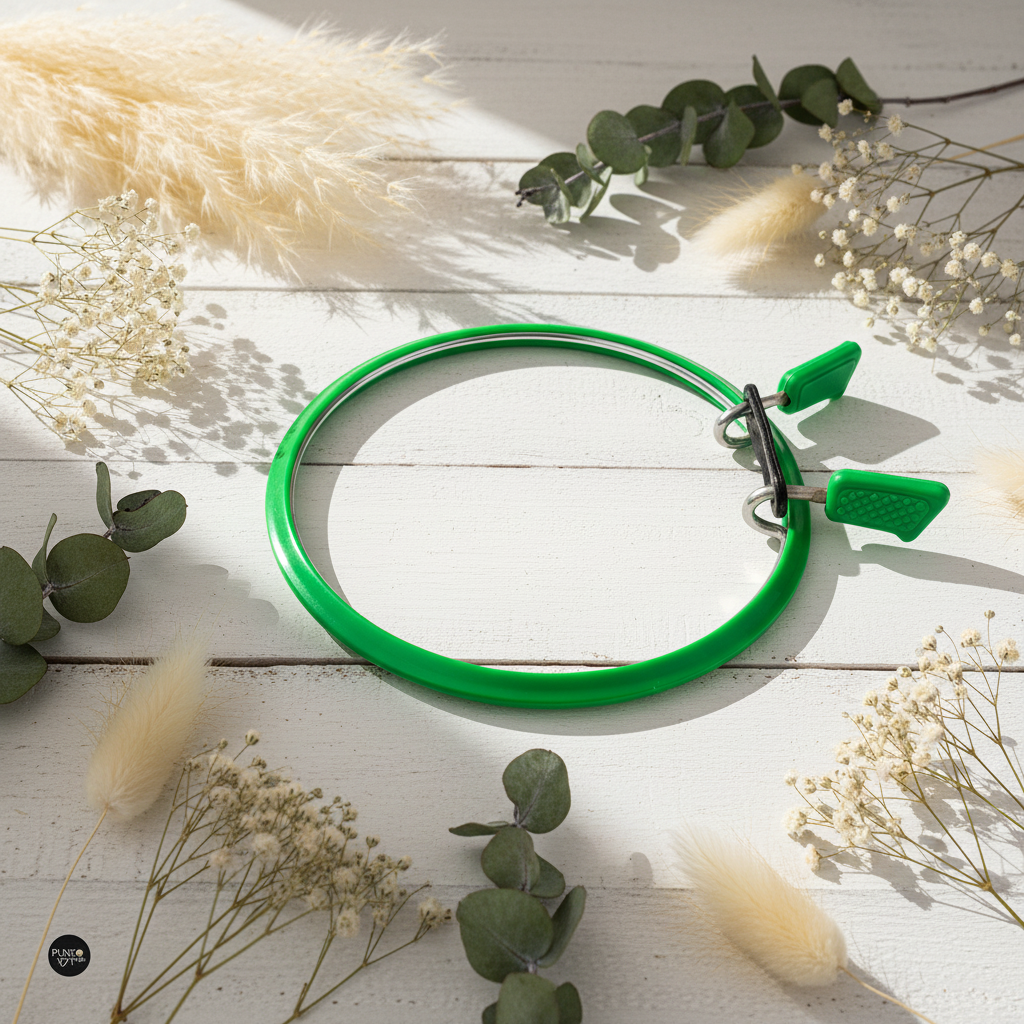 Nurge 160 Flexible Hoop in Green: Your Perfect Ally for Impeccable Embroidery Projects