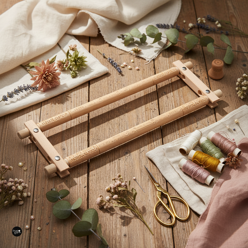 Bastidor Cuadrado ELBESEE con Sistema Rotatorio y Easy Clip - 30x15 cm E/E126