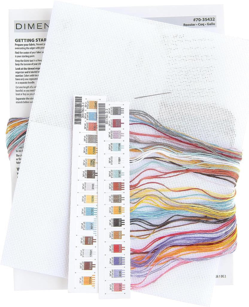 Rooster - 70-35432 Dimensions - Kit de punt de cruz