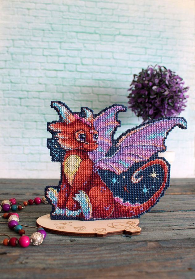 Cross Stitch Kit. Midnight Dragon - MP Studio SR-889