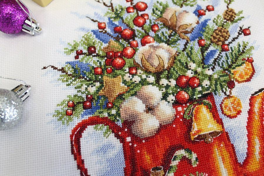 Festive tea party - MP Studia SNV-844 - Kit de punto de cruz
