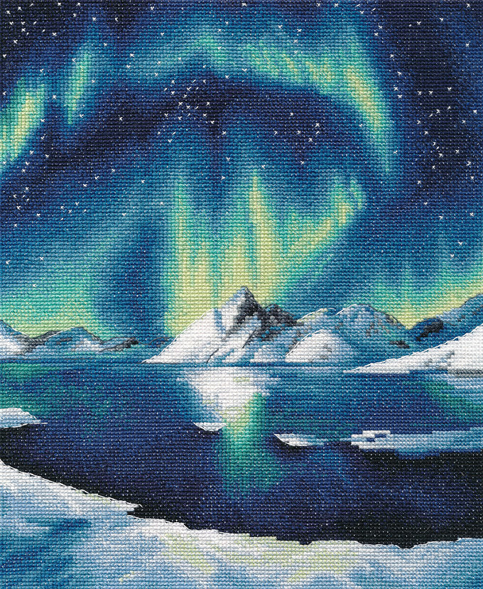 Cross stitch kit. Northern lights - 1549 OVEN