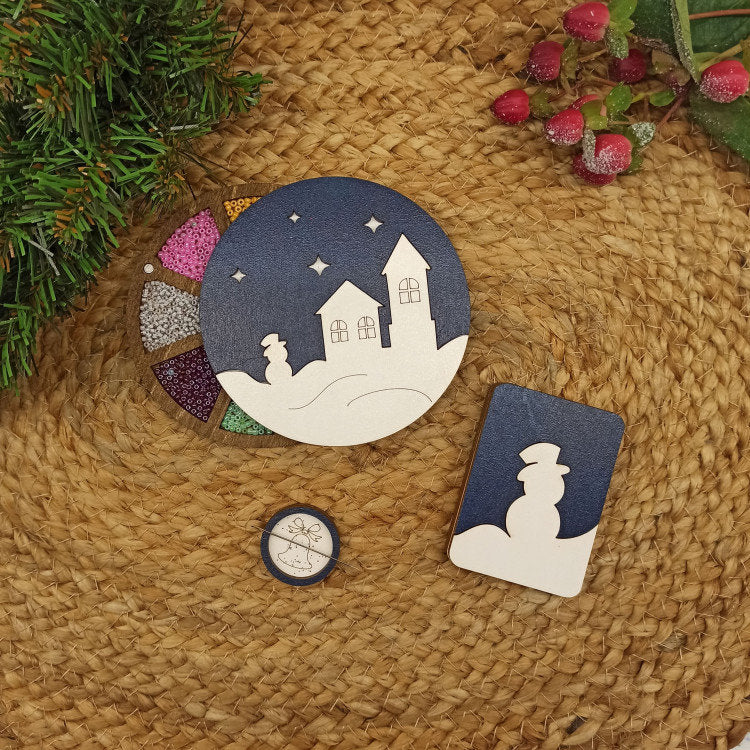 Winter houses. Organizador para perlas y abalorios de Wizardi KF027/71