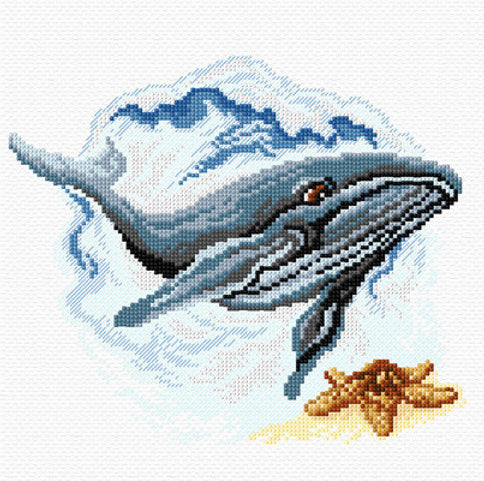 Kit de point de croix - Baleine - Orchidea SA8902
