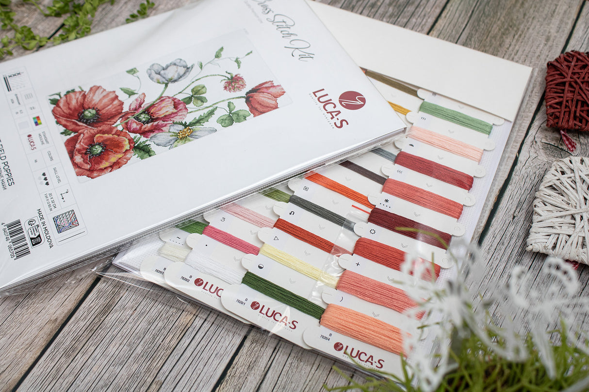 Kit de Punto de Cruz - The Field Poppies - B7020 Luca-S