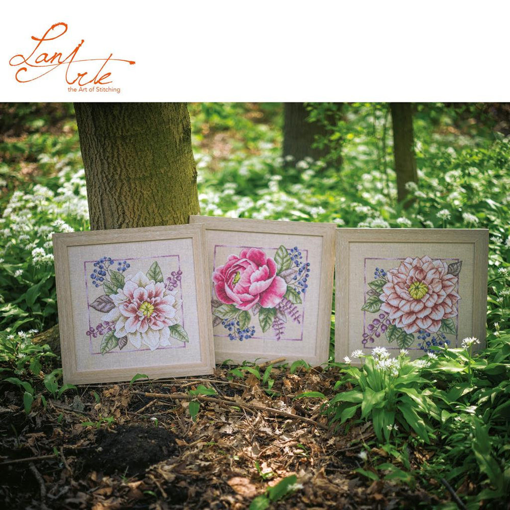 Kit de Punto de Cruz - Blooming Rouge - Lanarte PN-0199792