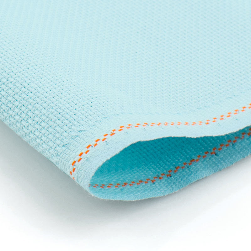 3706/5146 Tissu AIDA 14 fils. ZWEIGART Aqua pour point de croix