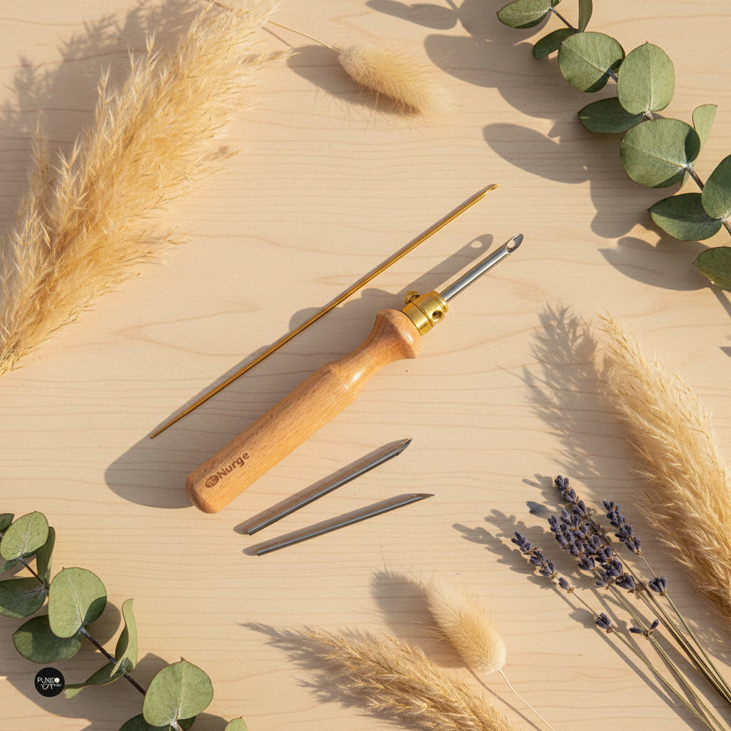 Nurge Large DIY PUNCH Needle: Essential Tool for Rug Embroidery