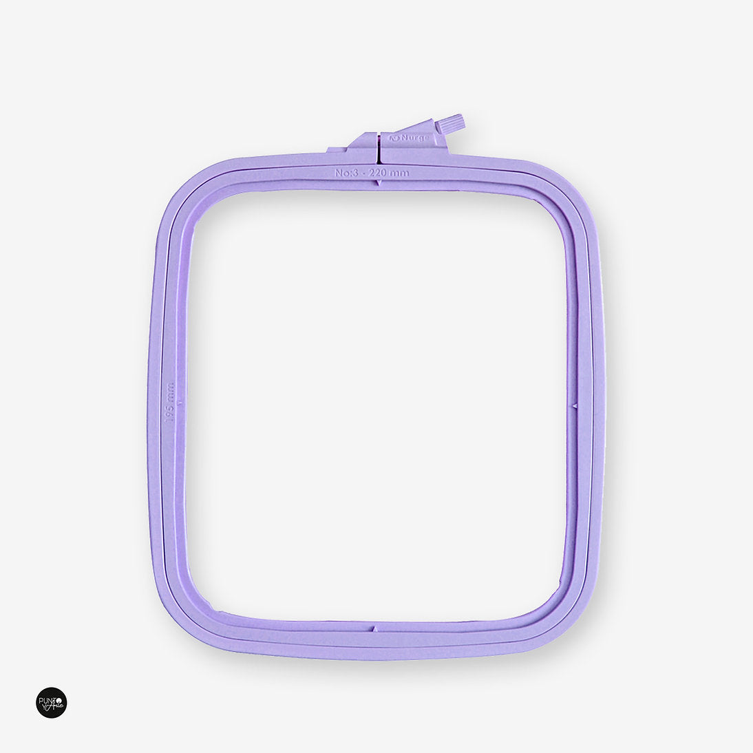 Bastidor Cuadrado Violeta de Nurge: Precisión y Estilo en Tus Bordados
