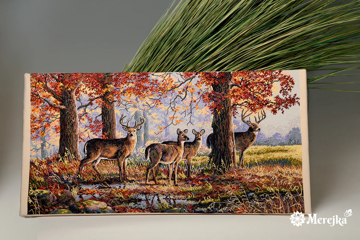 Premium Cross Stitch Kit K-168 Merejka Bajo Los Robles