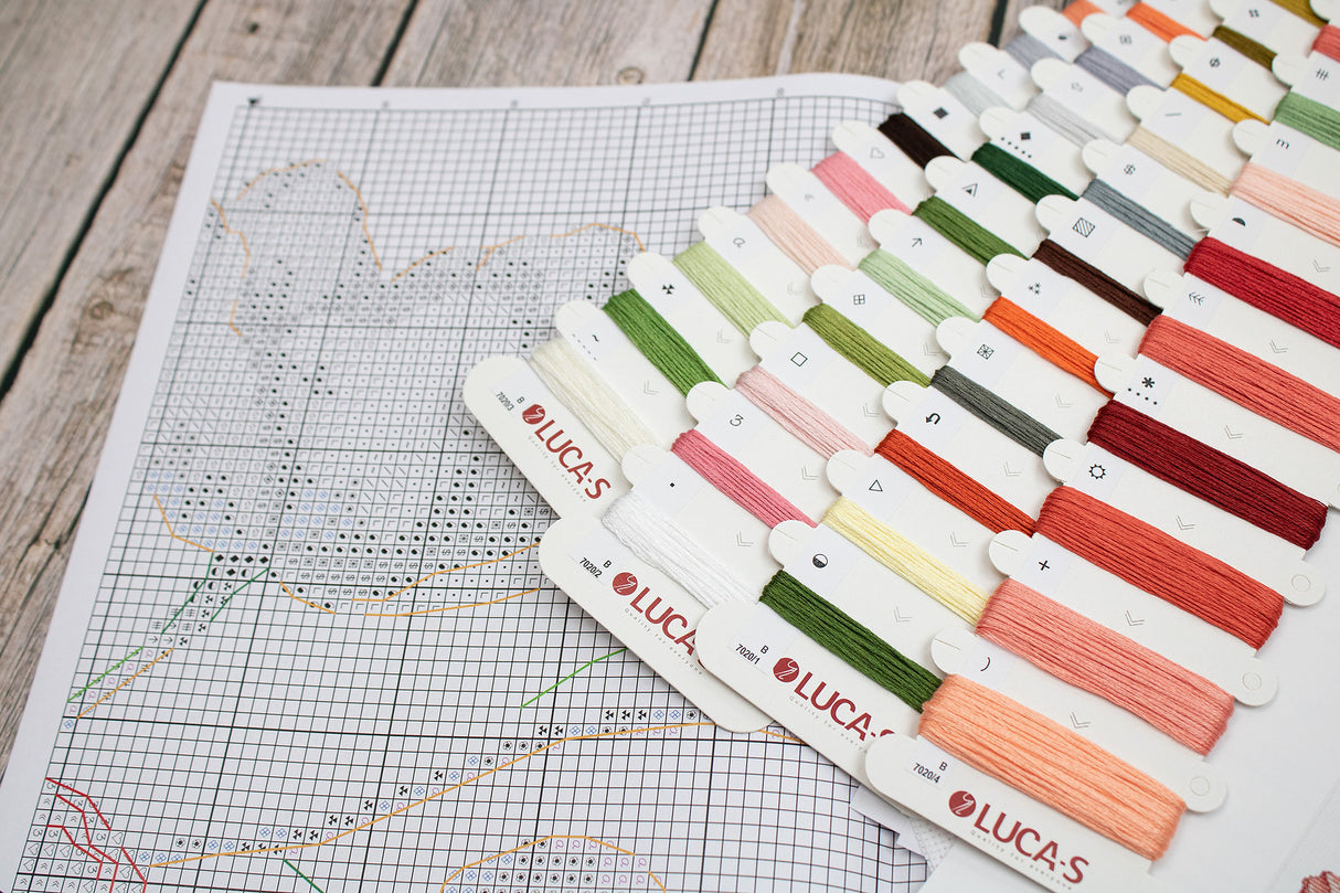 Kit de Punto de Cruz - The Field Poppies - B7020 Luca-S