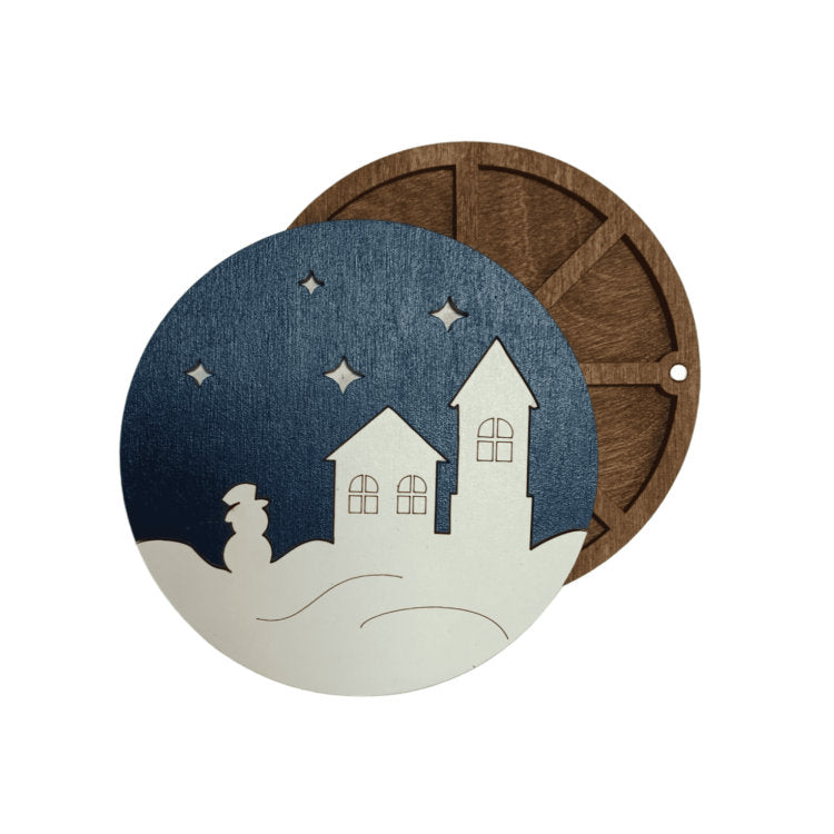 Maisons d'hiver. Organisateur pour perles et perles par Wizardi KF027/71