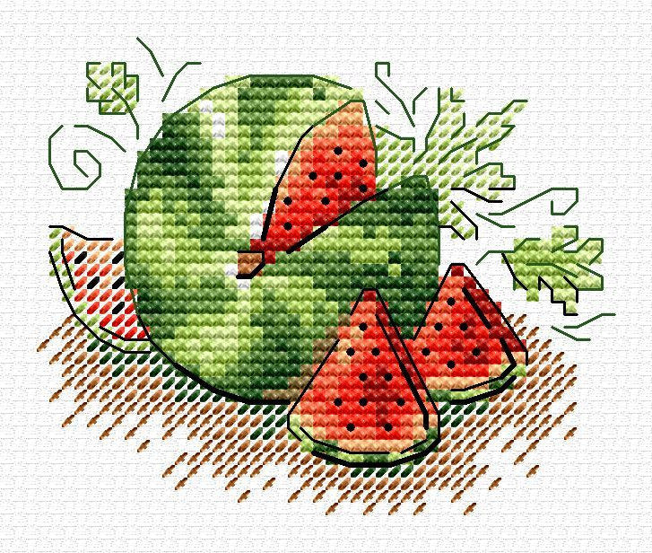Sugar watermelon - MP Studia SM-734 - Kit de punto de cruz