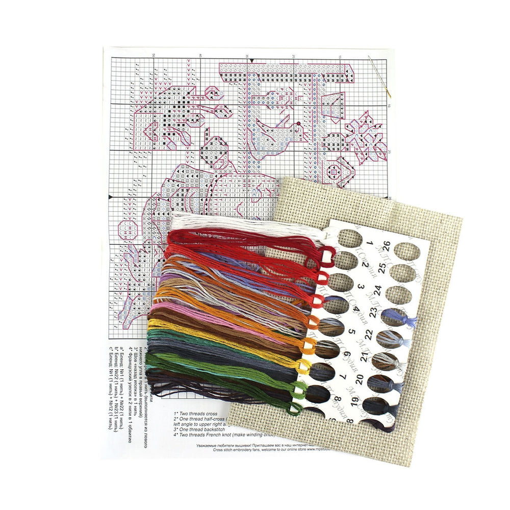 Florist- SM-762 MP Studia - Kit de punto de cruz