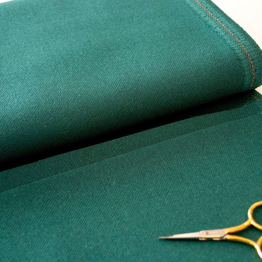 3835/647 Tela Lugana 25 ct. Color Dark Green de ZWEIGART tela para punto de cruz