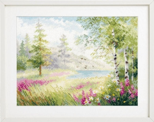 Blue Lake. Silence - Alisa - Cross stitch kit 3-34