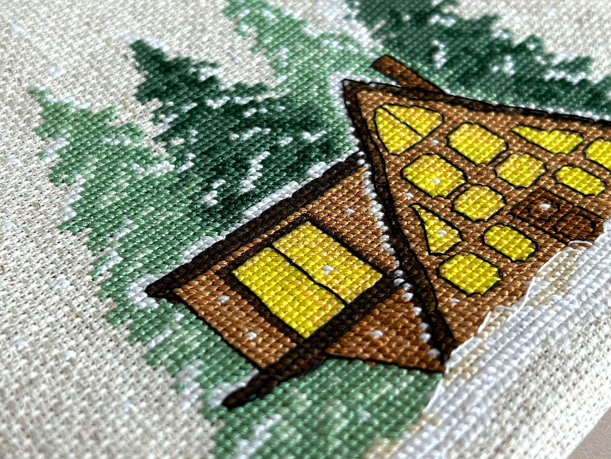 Silent Night - Grafico de Punto de Cruz Punto y Arte P002