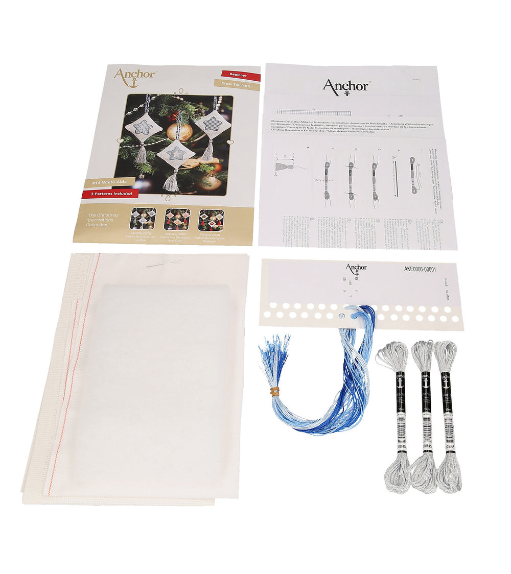 Adornos Navideños - Anchor - Kit de Punto de Cruz