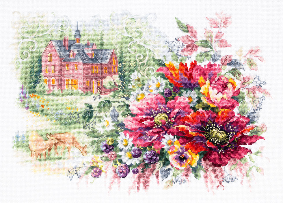 Kit de point de croix. Le Vieux Manoir - Aiguille Magique 210-209