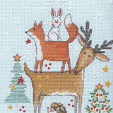 Woodland Stack Christmas Stocking - 70-09601 Dimensions - Kit de punto de cruz