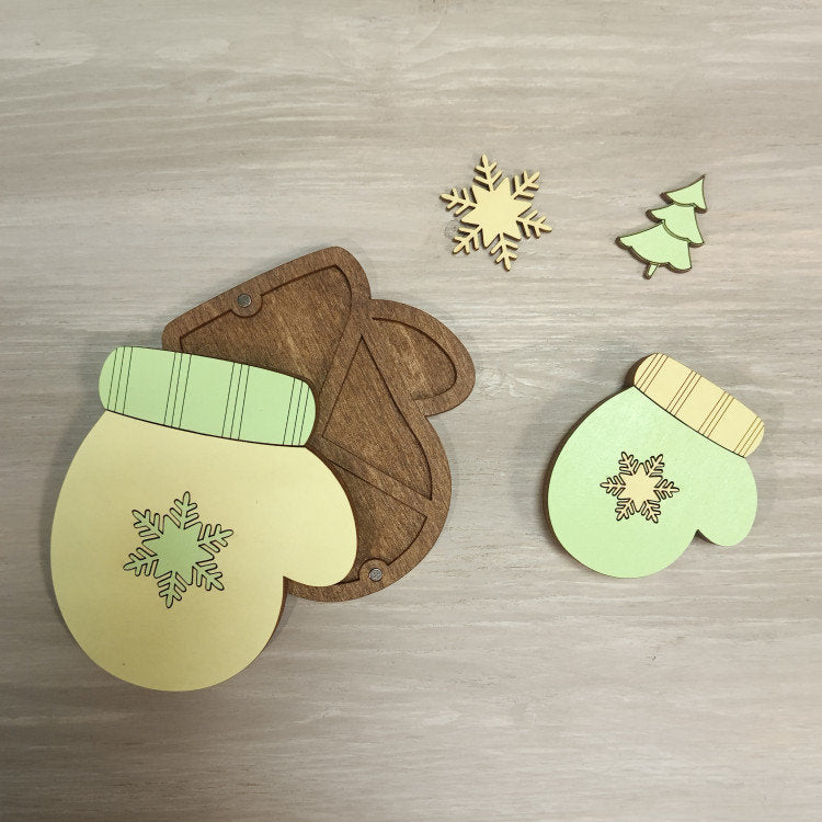 Mitaine jaune. Organisateur pour perles et perles par Wizardi KF027/82