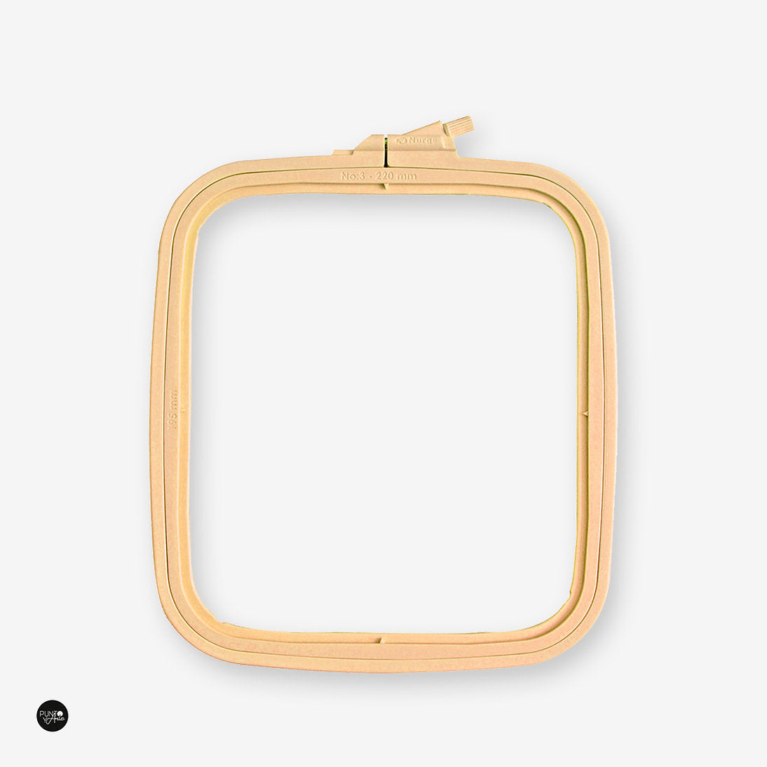 Nurge Beige Square Frame: Elegance and Precision in Every Stitch