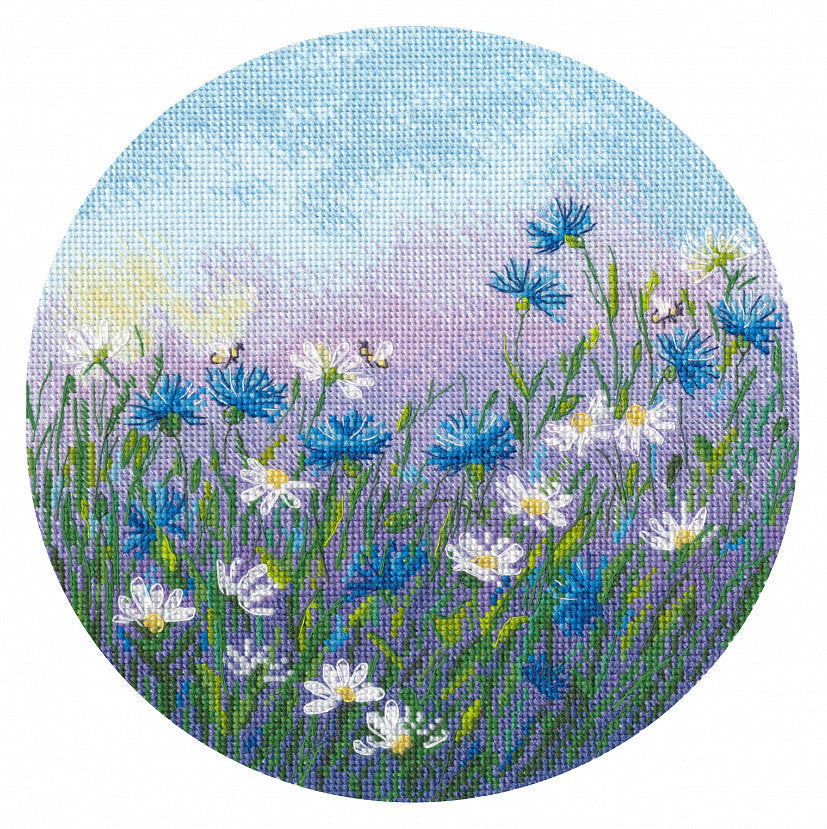 Cross Stitch Kit 'Cornflower field' - 1580 OVEN