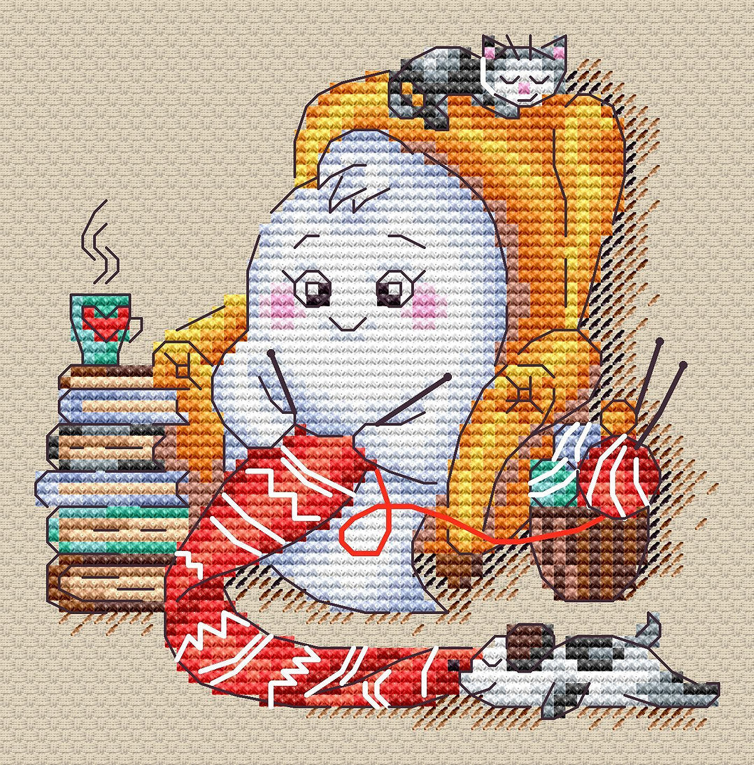 Ghost Needleworker - SM-749 MP Studia - Cross Stitch Kit
