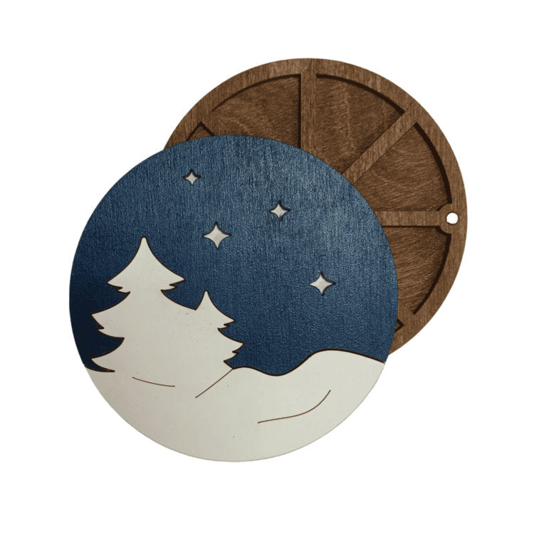 Winter forest. Organizador para perlas y abalorios de Wizardi KF027/72