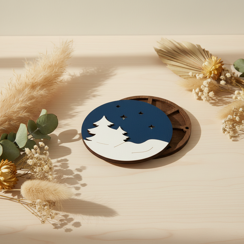 Winter forest. Organizador para perlas y abalorios de Wizardi KF027/72