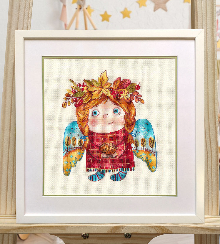 Kit de punto de cruz. Autumn Angel - 1546 OVEN