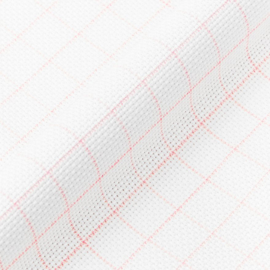 DMC Aida fabric 14ct. MAGIC GUIDE Premarked - WHITE