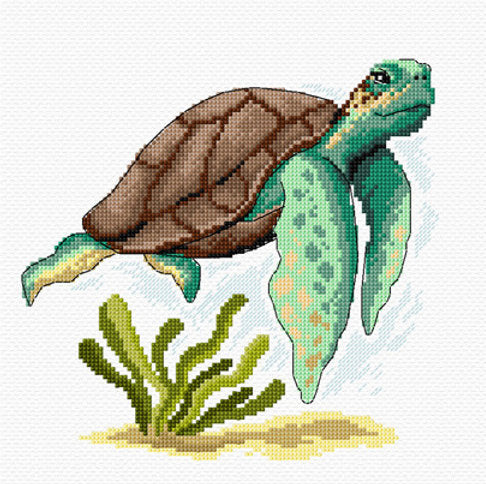 Kit de point de croix - Tortue - Orchidea SA8903