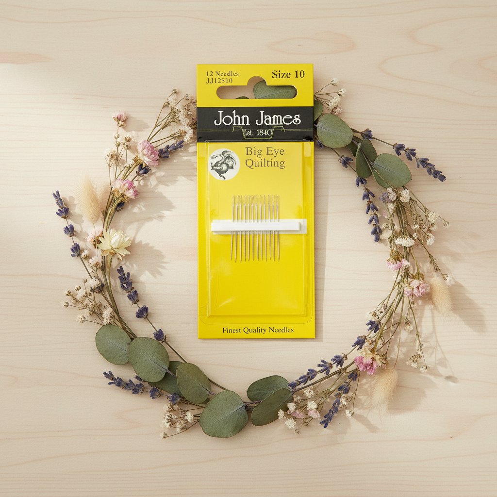 20 Pack de Agujas Acolchado Tamaño 10 MI-LONG - John James JJ12039: Impulsa tus Proyectos de Acolchado con la Mejor Calidad y Precisión