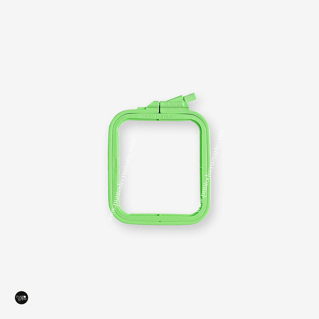 Nurge Green Square Frame: Precision and Elegance in Every Stitch