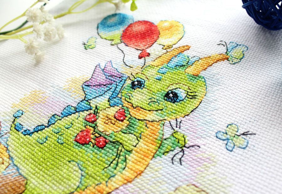 Dans une prairie fleurie - SM-759 MP Studio - Kit de point de croix