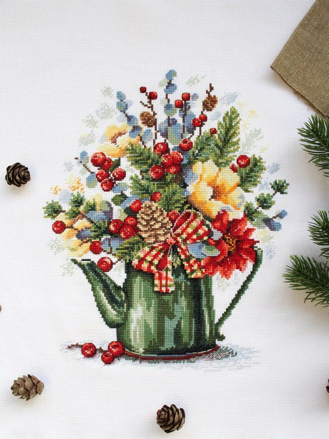 Kit de broderie au point de croix MP Studia SNV-825 - Bouquet exquis