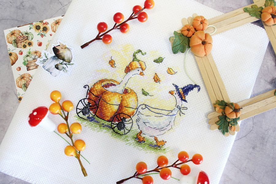 Festive wagon - SM-737 MP Studia - Kit de punto de cruz