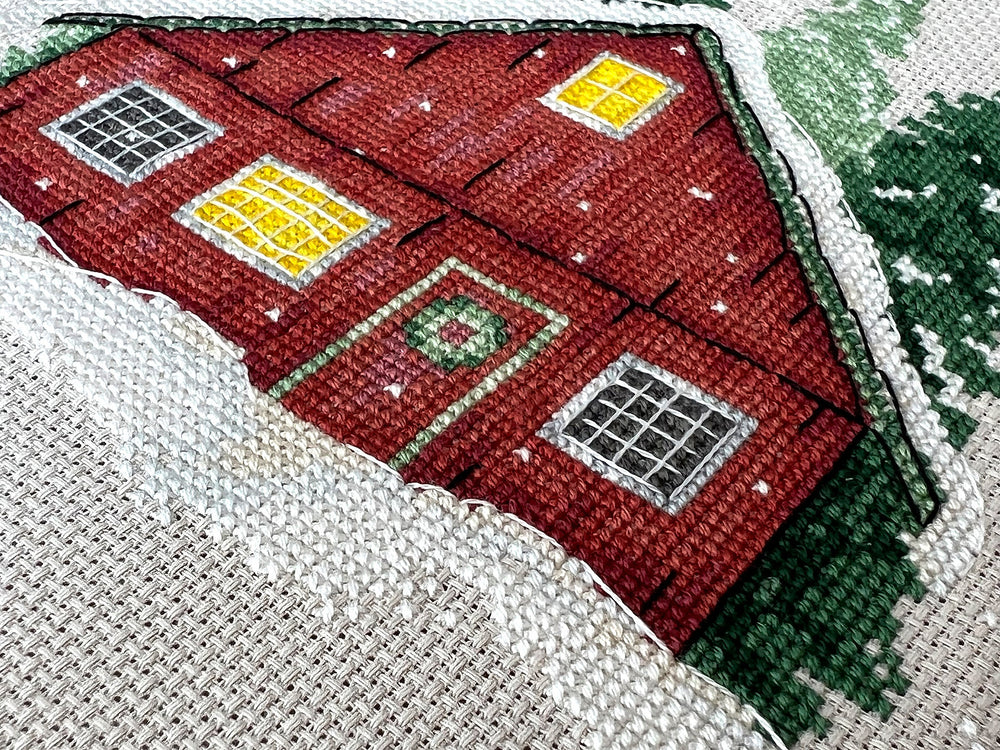 Red House - Cross Stitch Kit - Stitch and Art P004