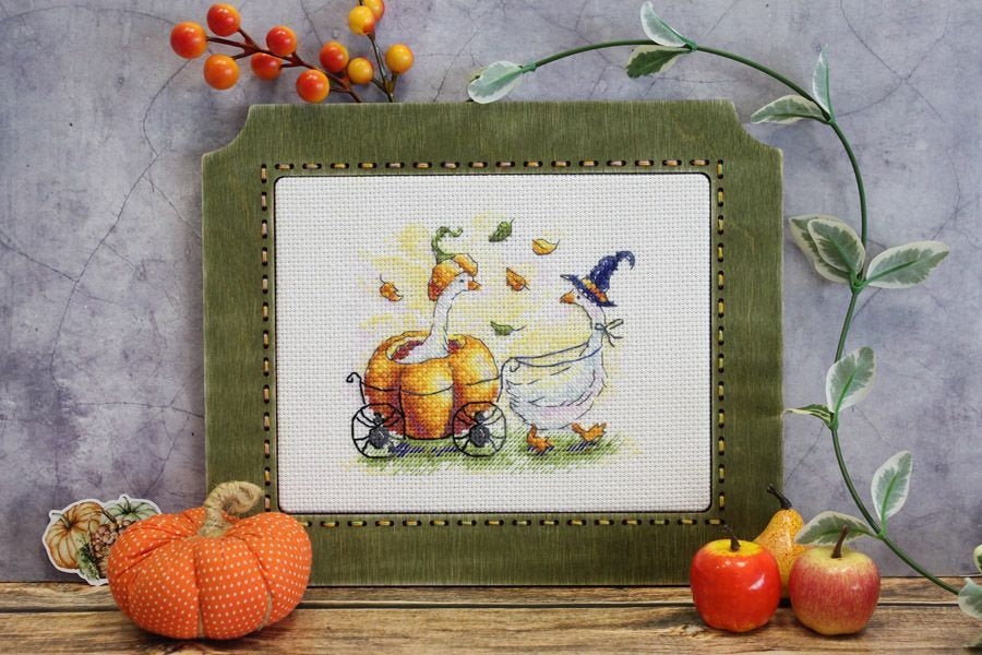 Festive wagon - SM-737 MP Studia - Kit de punto de cruz