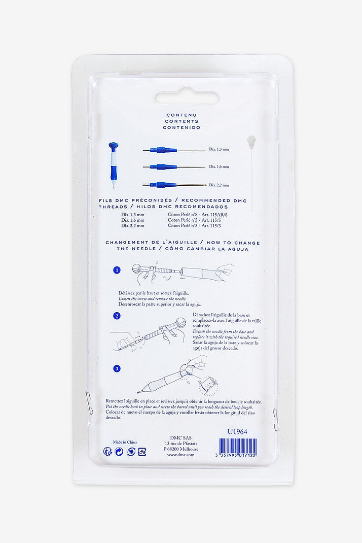 Fine Punch Needle Kit with DMC Threader U1964